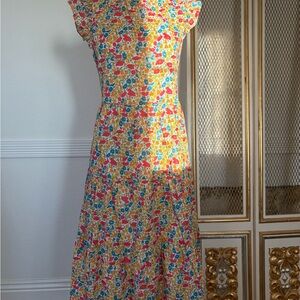 J.Crew x Liberty Fabric Ruffle-Sleeve Midi Dress – Size XS *Runs big